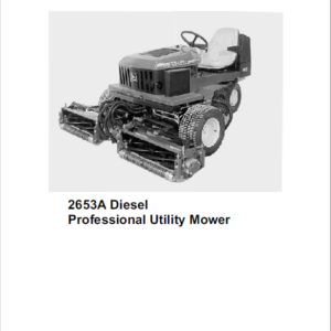 John Deere 2653, 2653A Utility Mower Service Manual