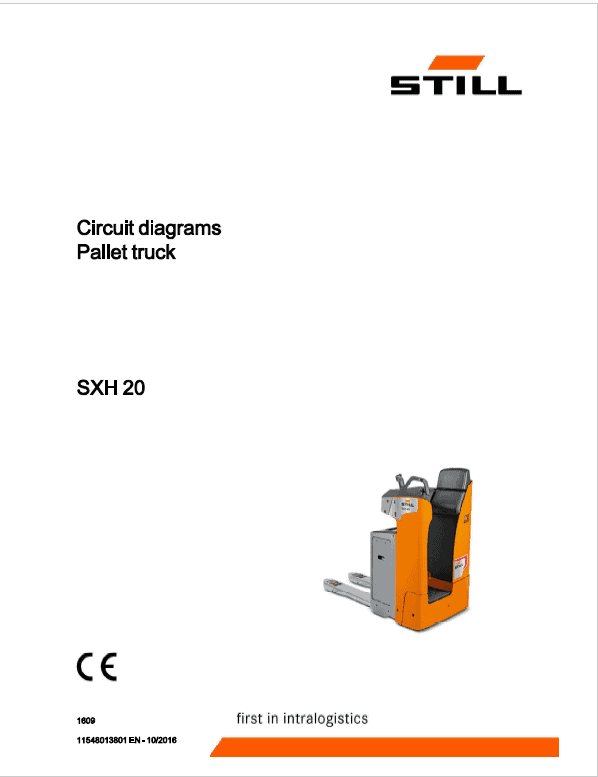 Still SXD-20 and SXH-20 Pallet Truck Workshop Circuit Repair Manual