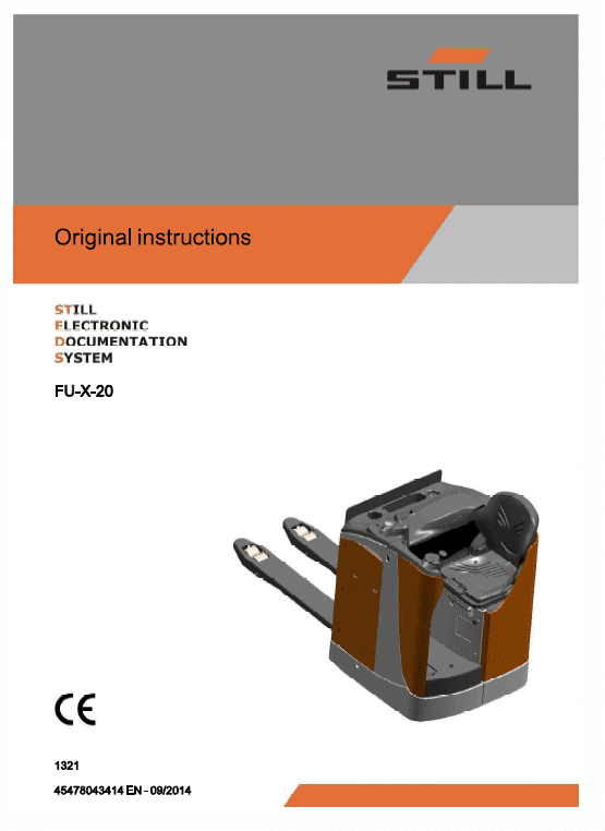 Still FS-X33,FU-X20,FV-X12, FVX16 Sit on Pallet Truck Workshop Repair Manual