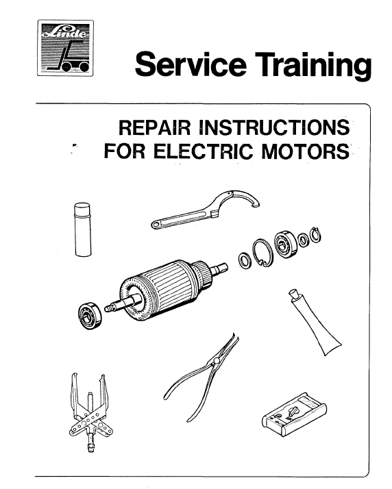 Linde Type 322, 323, 324 Forklift Model: E10, E12, E14, E15, E16, E20, E25, E30 Workshop Service Manual