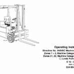 Linde Type 322, 323, 324 Forklift Model: E10, E12, E14, E15, E16, E20, E25, E30 Workshop Service Manual