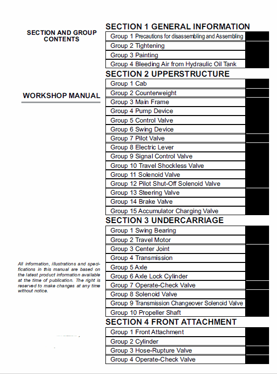 Hitachi ZAXIS ZX210W-3 and ZX220W-3 Excavator Service Manual