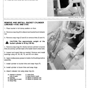 John Deere 410B, 410C, 510B, 510C Backhoe Loader Service Manual