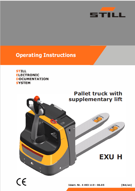 Still EXU-H, EXU-S, EXU-SF, EXU 16-20 Pallet Truck Workshop Repair Manual