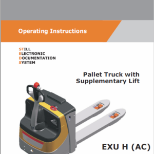 Still EXU-H, EXU-S, EXU-SF, EXU 16-20 Pallet Truck Workshop Repair Manual