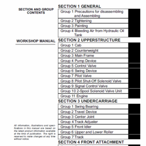 Hitachi ZX110-3, ZX120-3, ZX135US-3 Excavator Service Manual