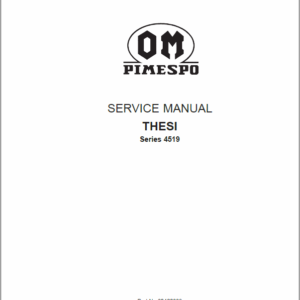 OM PIMESPO Thesi Series 4519 Reach Trucks Workshop Repair Manual