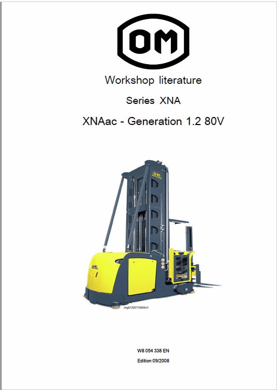 OM Pimespo XNA ac – Generation 1.2 80v Side Loader Workshop Repair Manual