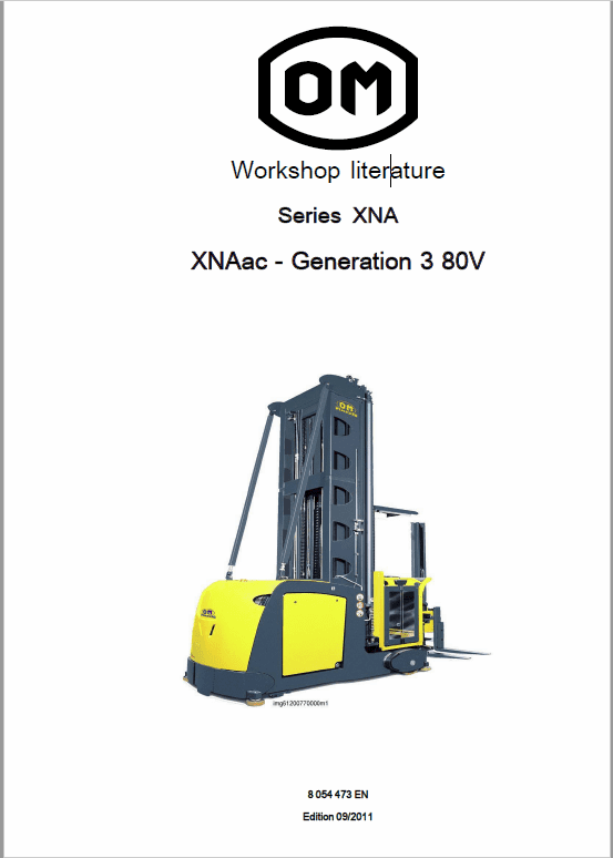 OM Pimespo XNA ac – Generation 3 80v Side Loader Workshop Repair Manual