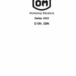 OM Pimespo E10N and E8N Series 4033 Workshop Repair Manual
