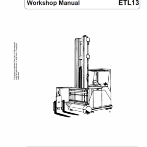 OM Pimespo ETL13 Forklift Workshop Manual