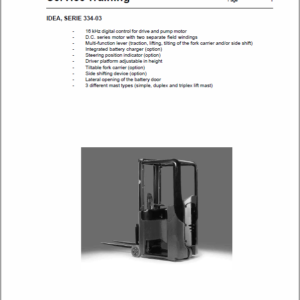 OM PIMESPO IDEA Series 334-03 Workshop Repair Manual