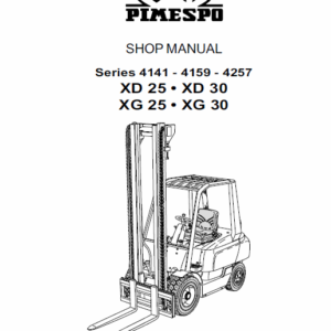 OM Pimespo XG25 and XG30 Forklift Repair Workshop Manual