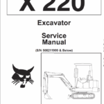 Bobcat X220 Excavator Service Manual
