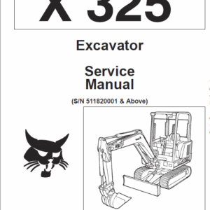 Bobcat X325 and X328 Excavator Service Manual