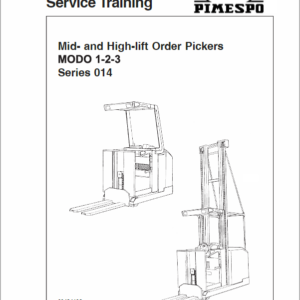 OM PIMESPO Modo 1,2,3 Series 014 Mid and High-lift Order Pickers Workshop Repair Manual