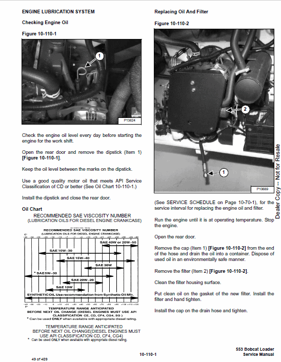 Bobcat 553 Skid-Steer Loader Service Manual