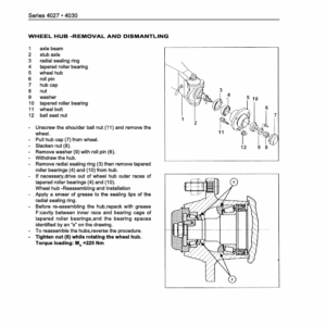 OM Pimespo XE35, XE40, XE45, XE50 Forklift Workshop Manual