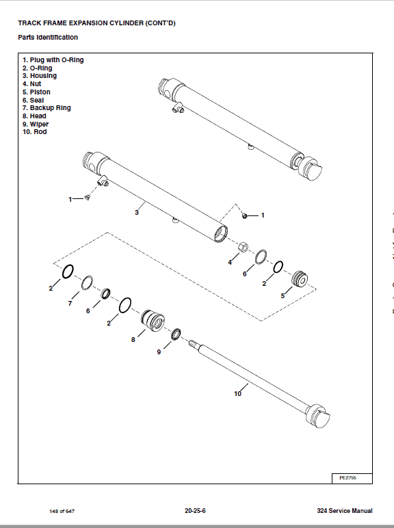 Bobcat 324 Compact Excavator Service Manual