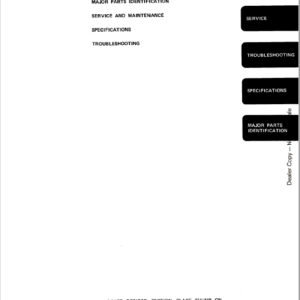 Bobcat X56 and X76 Excavator Service Manual