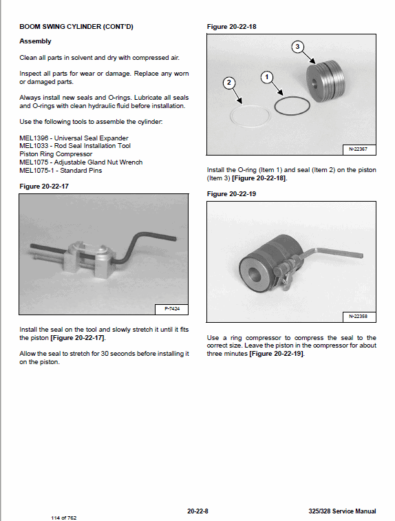 Bobcat 325 and 328 Compact Excavator Service Manual