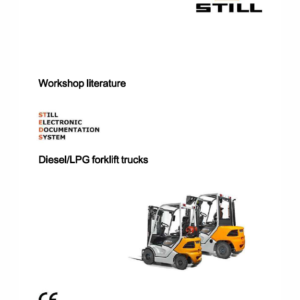 Still Diesel LPG Forklift Trucks RC40: RC40-25, RC40-30, RC40-35 Workshop Manual