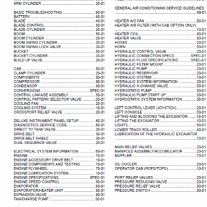 Bobcat 435 Compact Excavator Repair Service Manual