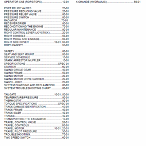 Bobcat 430 Compact Excavator Service Manual