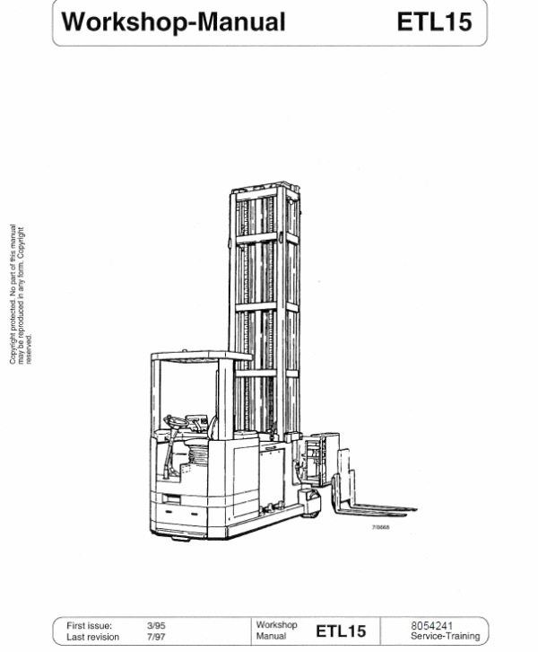 OM Pimespo ETL15 Forklift Workshop Manual