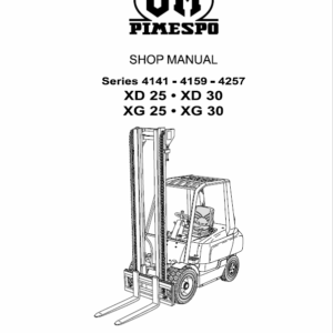 OM Pimespo XD25 and XD30 Forklift Workshop Manual