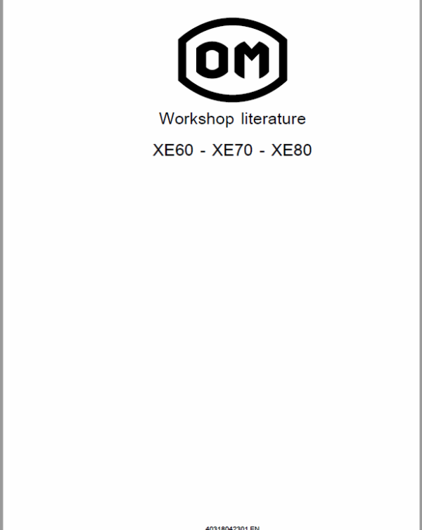 OM Pimespo XE60, XE70 and XE80 Forklift Workshop Manual