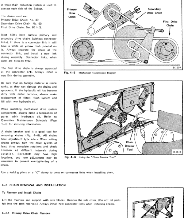 Bobcat 620 Skid-Steer Loader Service Manual