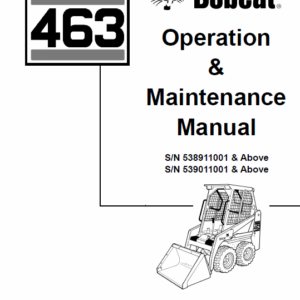 Bobcat 463 Skid-Steer Loader Service Manual