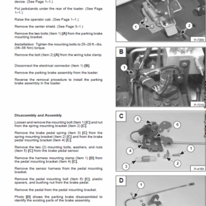 Bobcat 450 and 453 Skid-Steer Loader Service Manual