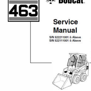 Bobcat 463 Skid-Steer Loader Service Manual