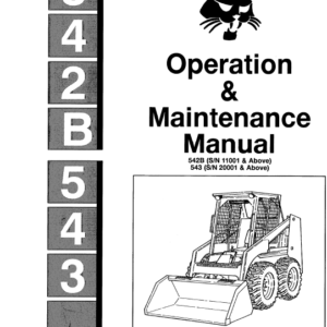 Bobcat 542B Skid-Steer Loader Service Manual