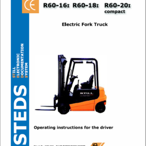 Still Electric Fork Truck R60-16 R60-18 R60-20 Workshop Repair Manual