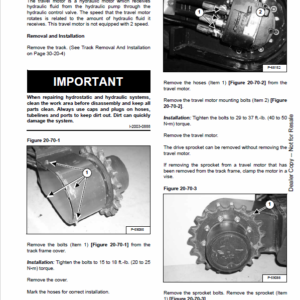 Bobcat 319 Compact Excavator Service Manual