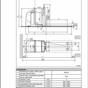 OM PIMESPO XLOGO1 and XLOGO2 Series 4539 – 4549 Order Picker Workshop Repair Manual