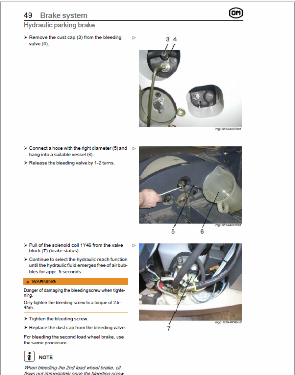 OM Pimespo XNA ac – Generation 1.2 80v Side Loader Workshop Repair Manual