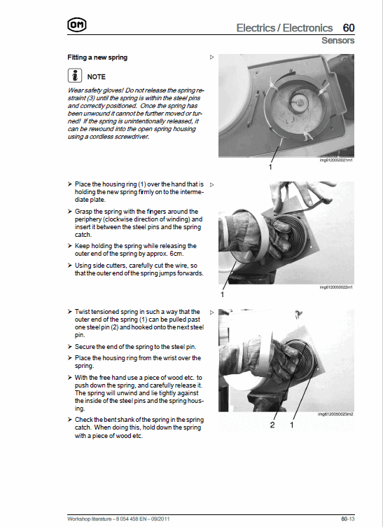 OM Pimespo XNA ac – Generation 3 48v Side Loader Workshop Repair Manual