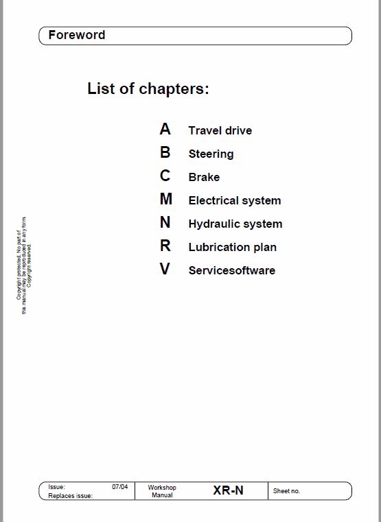 OM Pimespo XRN Reach Trucks Workshop Repair Manual