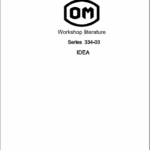 OM PIMESPO IDEA Series 334-03 Workshop Repair Manual