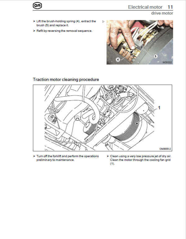 OM Pimespo XE60, XE70 and XE80 Forklift Workshop Manual