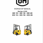 OM Pimespo XG15, XG18 and XG20 Forklift Repair Workshop Manual