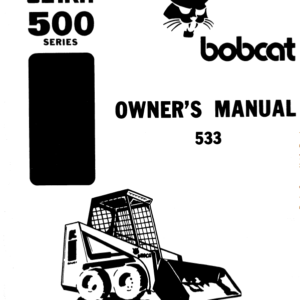 Bobcat 520, 530 and 533 Skid-Steer Loader Service Manual