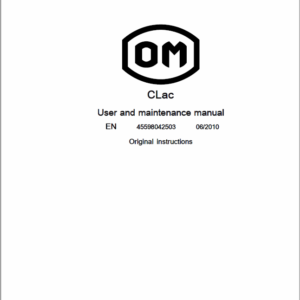 OM PIMESPO TL Series 4520 , CL Series 4521 and Series 4559 Workshop Repair Manual