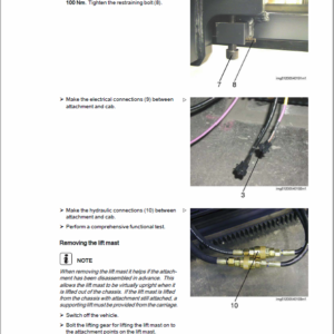 OM Pimespo XNA ac – Generation 3 48v Side Loader Workshop Repair Manual