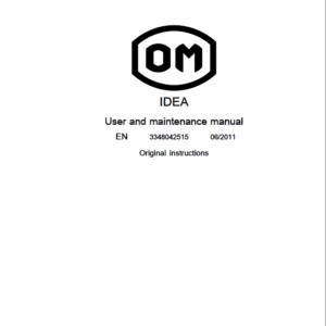 OM PIMESPO IDEA Series 334-03 Workshop Repair Manual