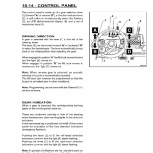 OM Pimespo XE35, XE40, XE45, XE50 Forklift Workshop Manual